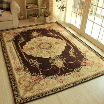 

WINLIFE Nostalgic Retro Basket Carpets for Living Room Fresh Home Bedroom Rugs Study Room Brief Floor Mat Coffee Table Area Rug