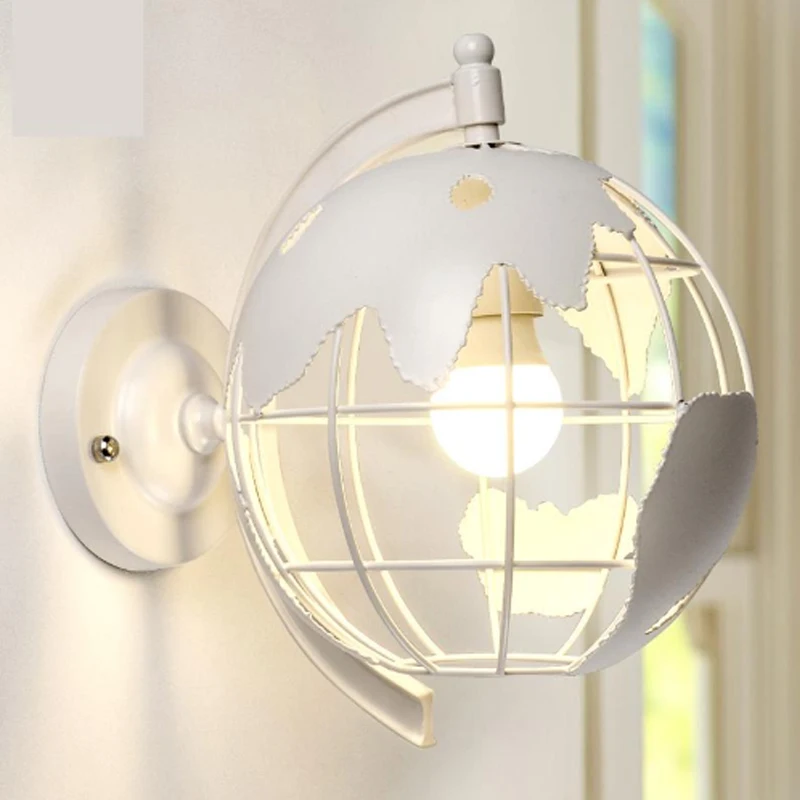 Креативный светодиодный настенный светильник индивидуальность земли современный минималистский гостиной настенные светильники проходу