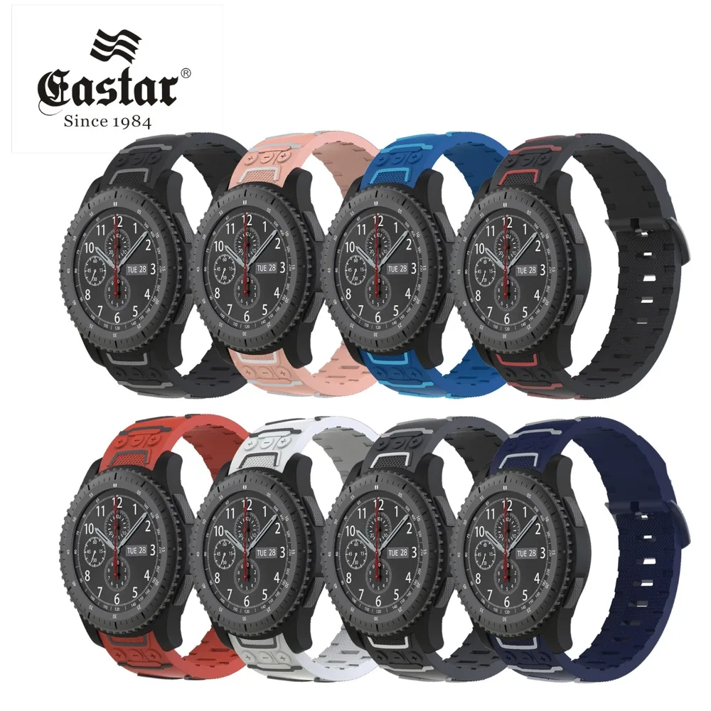 Цветной силиконовый ремешок для Samsung Gear sport S2 S3 Frontier Classic Band huami amazfit 1 2 pace bip huawei watch