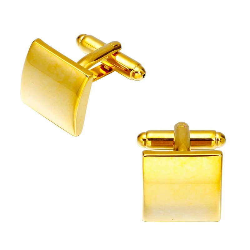 Memolissa Luxury модные золотые запонки 18 Стиль для Для мужчин Буква s \ рожок/узел/дизайн кленового листа Высокое качество запонки, мужские украшения