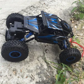 

2.4G 4WD RC Rock Driving Crawlers Remote Control Car Double Motors Drive Bigfoot Car Model Off-Road Vehicle Toy RC Car EU Plug