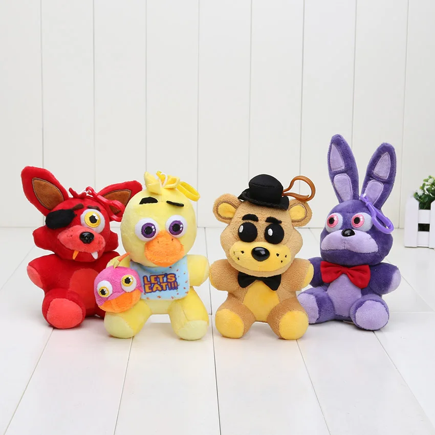 Кулон FNAF в наличии пять ночей у Фредди лиса мишка плюшевые куклы которым дети