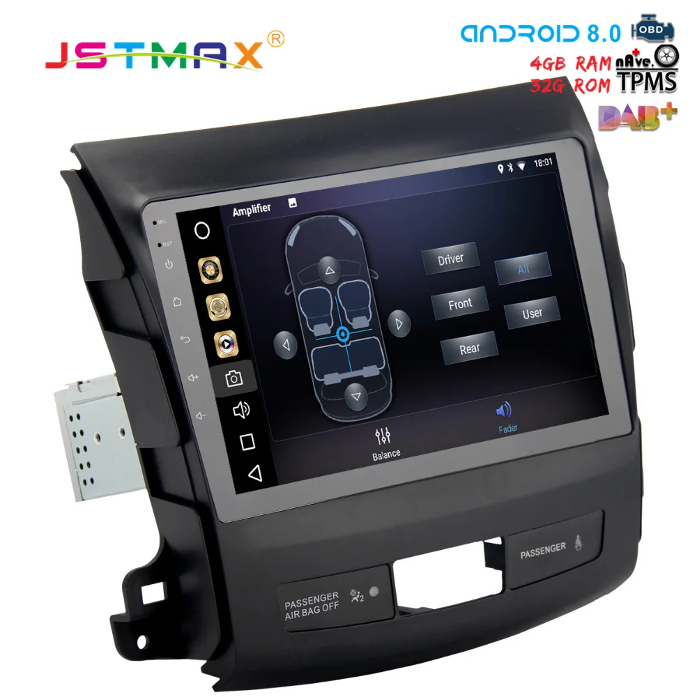 Top JSTMAX 9" Android 8.0 Car GPS Radio Player for Mitsubishi Outlander 2007-2013 with Octa Core 4GB+32GB Auto Stereo Multimedia 1 Top JSTMAX 9" Android 8.0 Car GPS Radio Player for Mitsubishi Outlander 2007-2013 with Octa Core 4GB+32GB Auto Stereo Multimedia 1