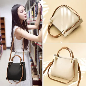 

2019 summer new wild Messenger bag simple shoulder large capacity bucket bag
