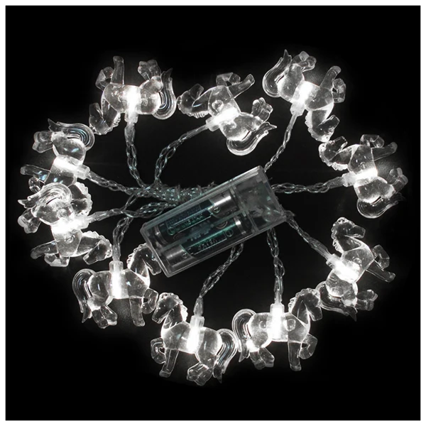 

LED String Light Horse Decor 10 lamp Fairy Holiday Light Christmas Tree Garland Light Wedding Wreath Home Child Gift
