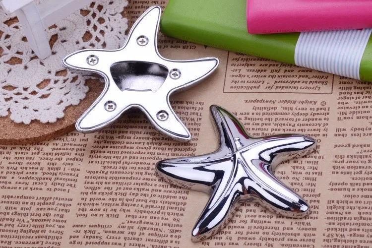 Silver-Finish-Starfish-Design-Bottle-Opener-Beach-Wedding-Favors-Party-Giveaway-FREE-SHIPPING-by-DHL-FEDEX