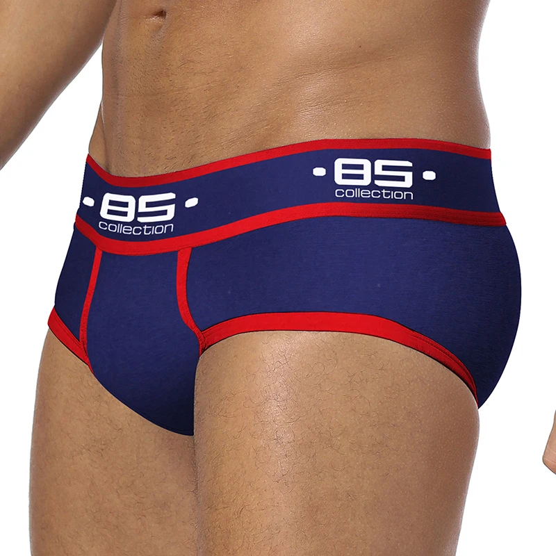 

BS Hot Men Underwear Pure Cotton Men Briefs Color Sexy Trunks Briefs Men Underwear Cuecas Gay Underwear Shorts Briefs BS145