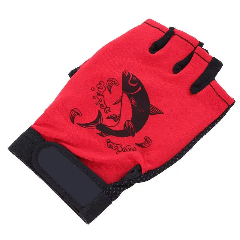 1 пара удочки противоскользящие непромокаемые перчатки устойчивые 5/3 без пальцев пакет для велосипедной рыбалки
