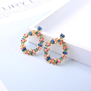 

Colored Resin Hoop Earrings Statement Indian Jewelry Allergy Free For Women Bridal Fashion Jewelry Accessories