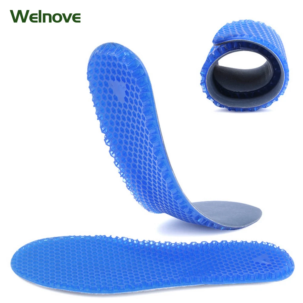 Silicon Gel Insoles Foot Care for Plantar Fasciitis Heel Spur Running