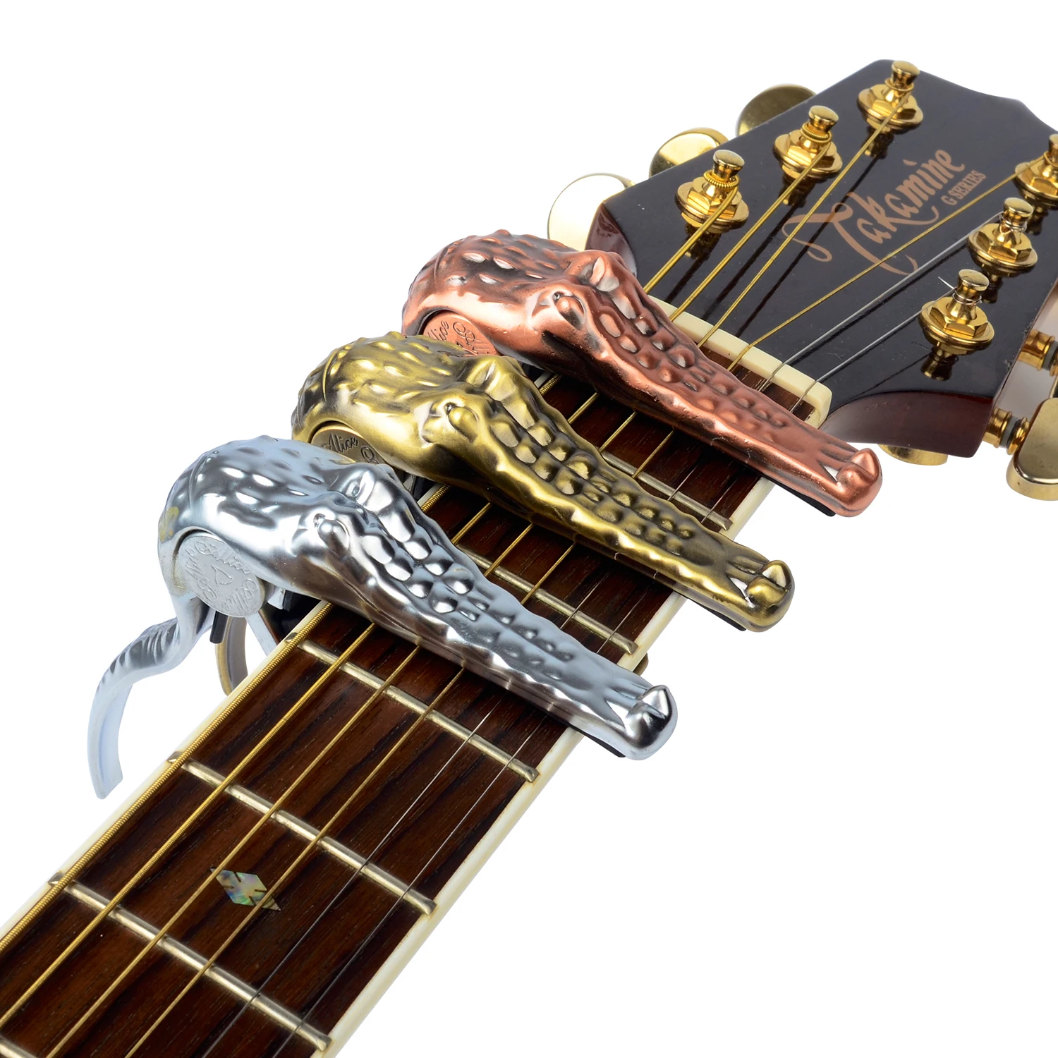 Metal Crocodile Capo Clamp For Electric Acoustic Guitar Alice A007G