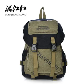 

Large Capacity Backpack Men Travel Backpack Vintage Canvas character Printing Bag Men Laptop Backpack Shoulder Travel Bag 1172