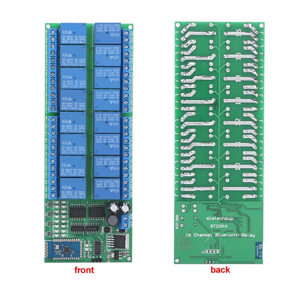 DC 12 В 16 канальный Bluetooth релейная плата беспроводной пульт дистанционного управления 16 канальный Bluetooth релейный модуль
