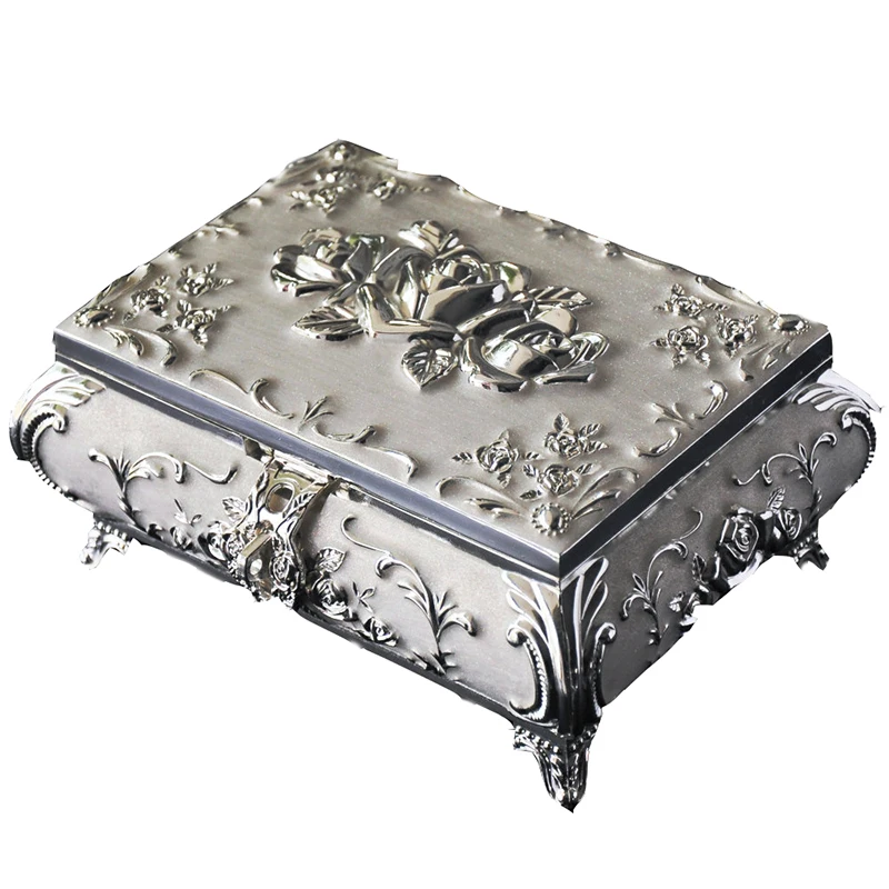 

Diana Retro Jewelry Box European Korean Ring Box Princess Earrings Bracelets Necklaces Organizer Storage Box