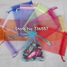 Горячая Распродажа 200 шт/партия 10x15 см подарок из органзы переплет сумки смешанных цветов Gife переплет сумки офисная Упаковка органза Evenlopes