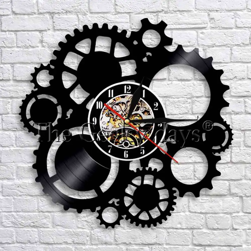 1Piece Gear Vintage Wall Clock Watches Mechanism Gears Cogwheel