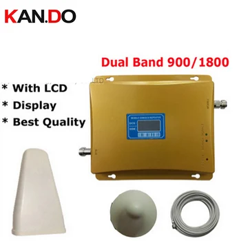 

Hot Sell 1 set LCD Display !!! Dual Band Repeater Amplifier, GSM Repeater Dual Band 900 1800, Signal Repeater Booster Amplifier
