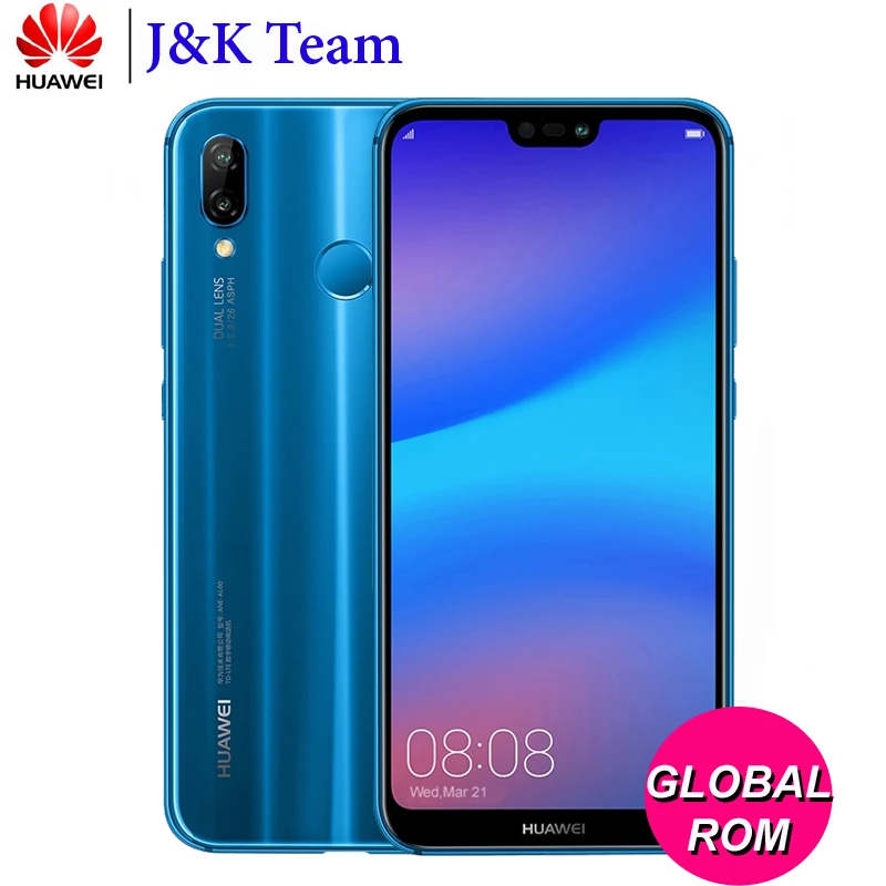 Huawei P20 Lite глобальной прошивки Nova 3e 4 г LTE Мобильного Телефона Face ID 5,84 "Экран Android 8,0 Стекло тела 24MP Фронтальная камера Huawei P20 Lite глобальной прошивки Nova 3e 4 г LTE Мобильного Телефона Face ID 5,84 "Экран Android 8,0 Стекло тела 24MP Фронтальная камера