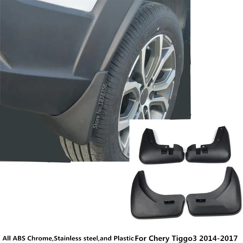 4 шт. мягкие Брызговики для Chery Tiggo3 Tiggo 3 2014 2015 2016 2017 2018|mud guard|mud flaps splash guardsmud guards |