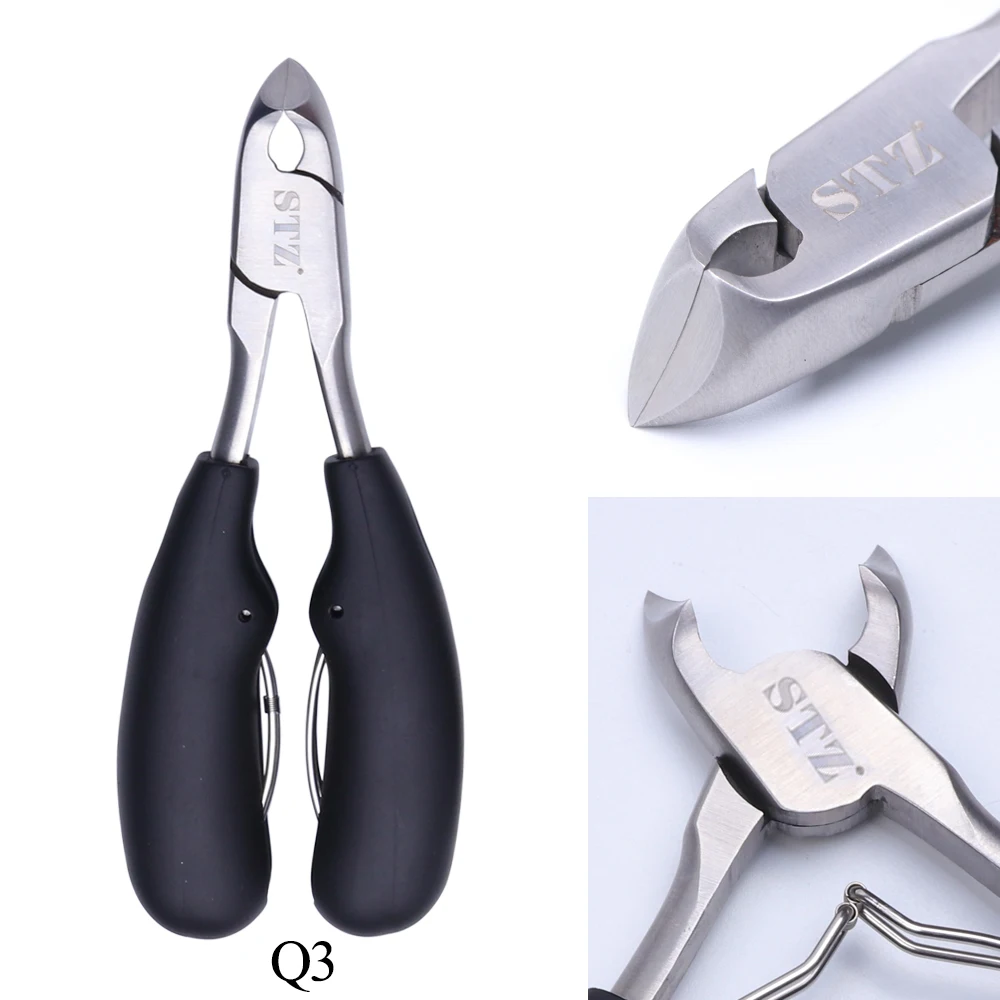 STZ профессиональные ножницы-щипцы для кутикулы из нержавеющей стали для ногтей, триммер для вросших ногтей, инструменты для удаления Q1-8
