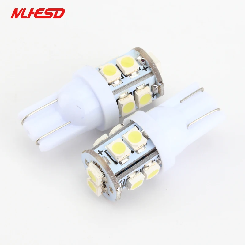 2 шт. T10 10SMD 3528 1210 Клин светодиодный Подсветка регистрационного номера W5W 10 Smd 194 168