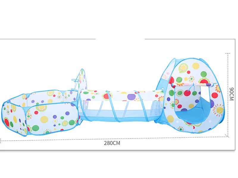 Детский манеж Крытый мяч бассейн игровая палатка детский безопасный шестиугольный Манеж в горошек портативный подарок на день рождения украшение