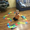 KACUU Glowing Race Track DIY Universal Accessories Ramp Turn Road Bridge Crossroads Toys For Children 5