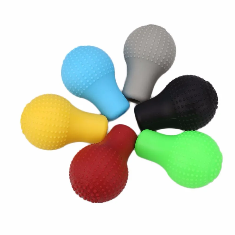 

1Pc Car Round Silicone Gear Shift Knob Cover Manual Automatic Non slip Lever Shifter Knobs Case Protector Bump Stick Jarket