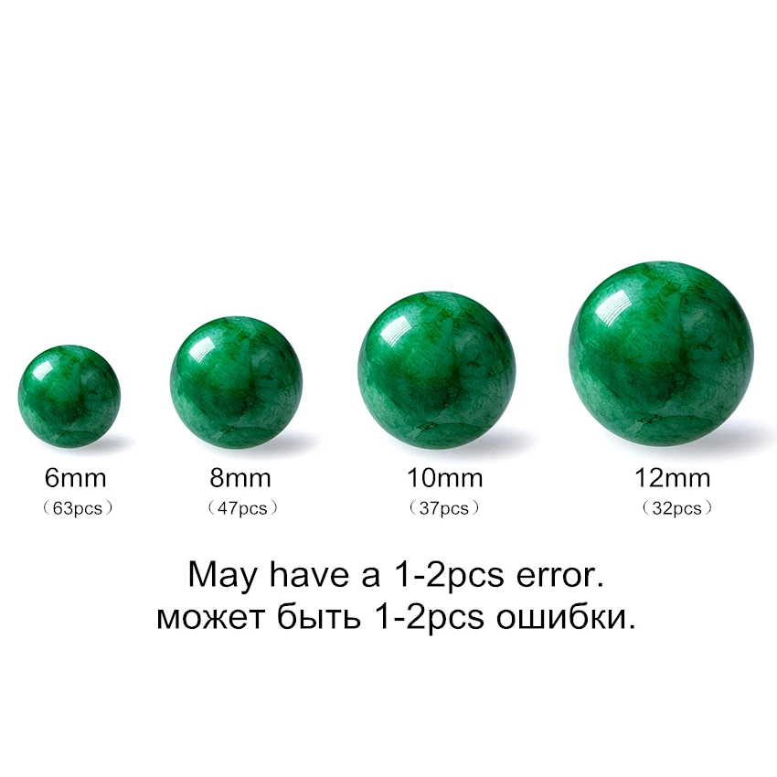 6-12 мм натуральные камни, бусы для изготовления ювелирных изделий Круглые Зеленые каменные бусины блеск разделитель DIY бусины бриколаж оптом и в розницу