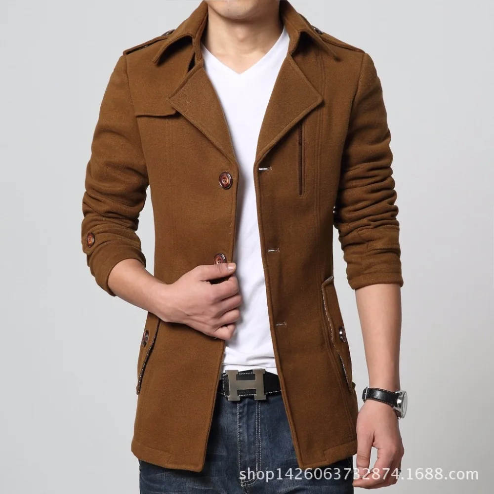 2017 Spring And Autumn new Men's Jacket Lapel Short Single Breasted ...