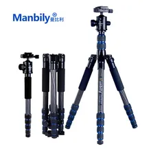 lightweight Portable Carbon fiber Professional Travel Camera Tripod Monopod aluminum Ball Head compact for digital SLR DSLR came