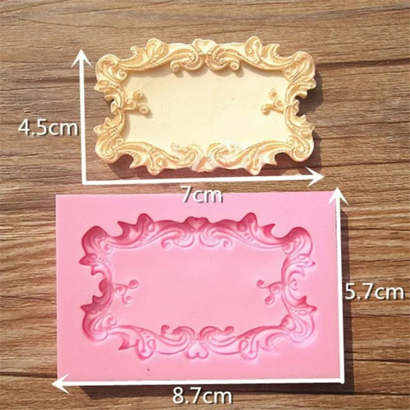

4YANG Flower Frame Silicone Mold for Fondant, Chocolate, Crafts Sugarcraft Cake Decorating Fondant / fimo mold Dessert Decorator