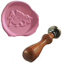 YGHM Винтаж Милый дракон стоя на заказ изображение логотип Свадебное приглашение воск печать штамп для опечатывания Палисандр Ручка Комплект