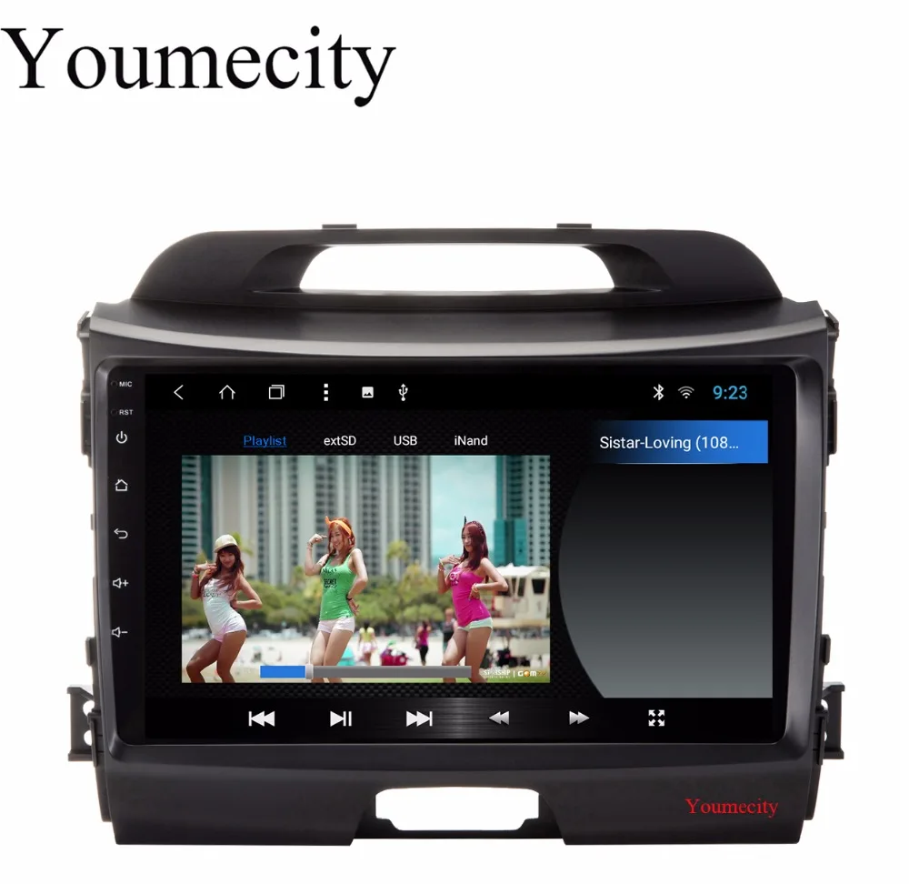 

Youmecity Android 8.1 Car DVD player Gps for KIA Sportage r Sportage 2009 2010 2014 2011 2012 2013 2015 Radio RDS wifi BT+2G RAM