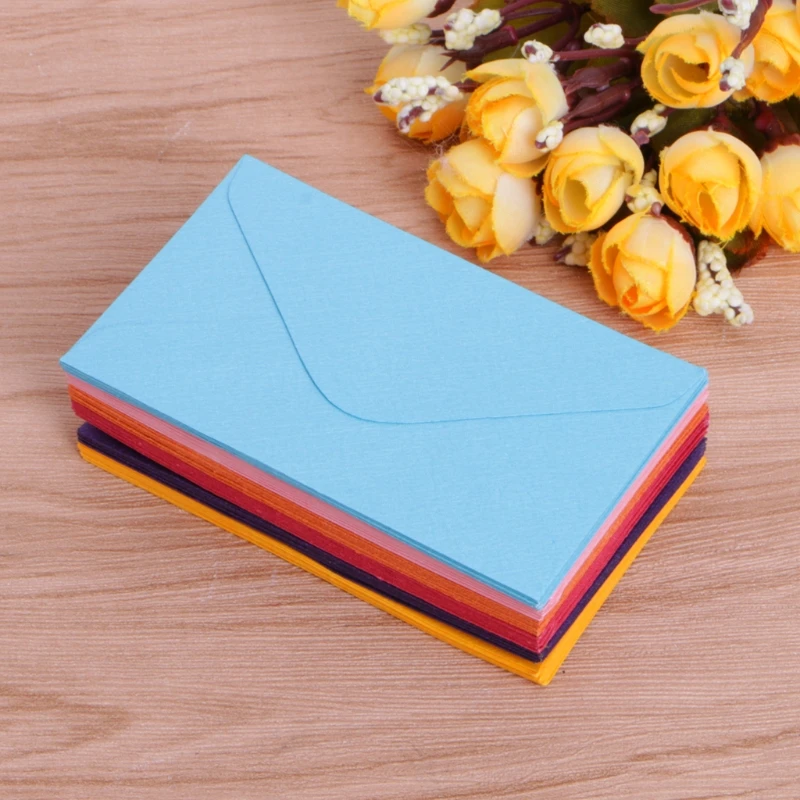  50 Pcs Retro Blank Mini Paper Envelopes Wedding Party Invitation Greeting Cards Gift - 4.00002E+12