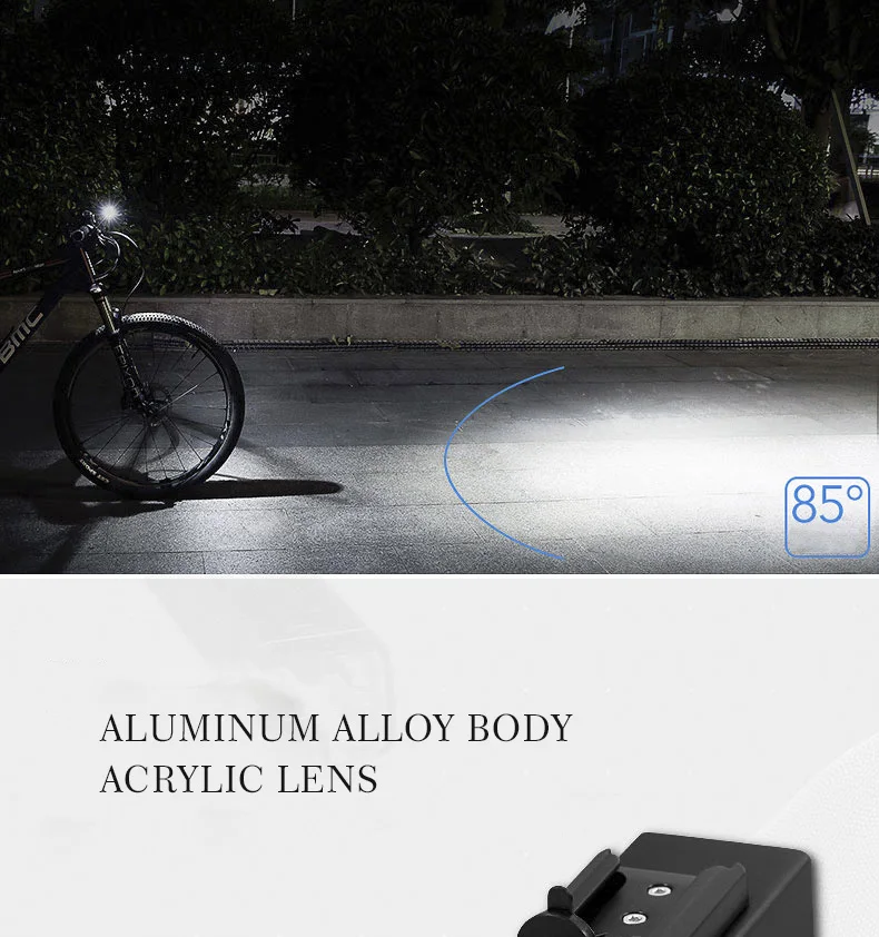 Discount GACIRON Bike Bicycle Light Cycling 600 Lm Front Lights Bike Handlebar LED Flashlight USB Rechargeable IPX6 Lamp Headlight 5 Mode 16