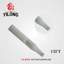 YILONG 50 шт 13FT одноразовые татуировки Советы Белый Цвет 13FT Советы Предварительно стерилизованный наконечник сопла для 13F иглы татуировки