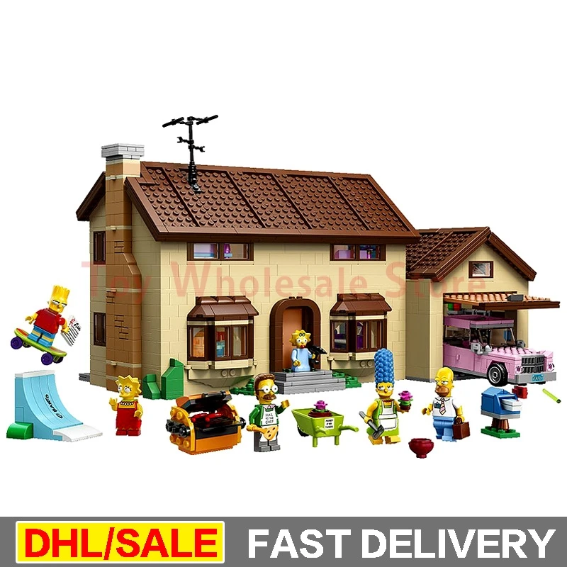 

Lepin 16005 Simpsons House 2575Pcs Model Building Block Bricks Compatible lepined 71006 Boy gift lepinings lepin Toys