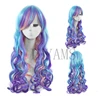 New High Quality Fashion Synthetic Wavy Wigs My Little Pony Princess Celestia Cosplay Wig Rainbow Long Curly Hair Wig ► Photo 3/6