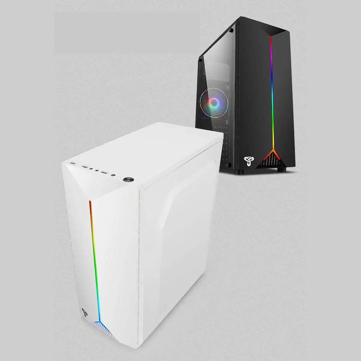 

Gaming Pc Case Acrylic Transparent Side Panels Electric Contest Gaming Cooling Fan with RGB Belt Support USB 3.0 4