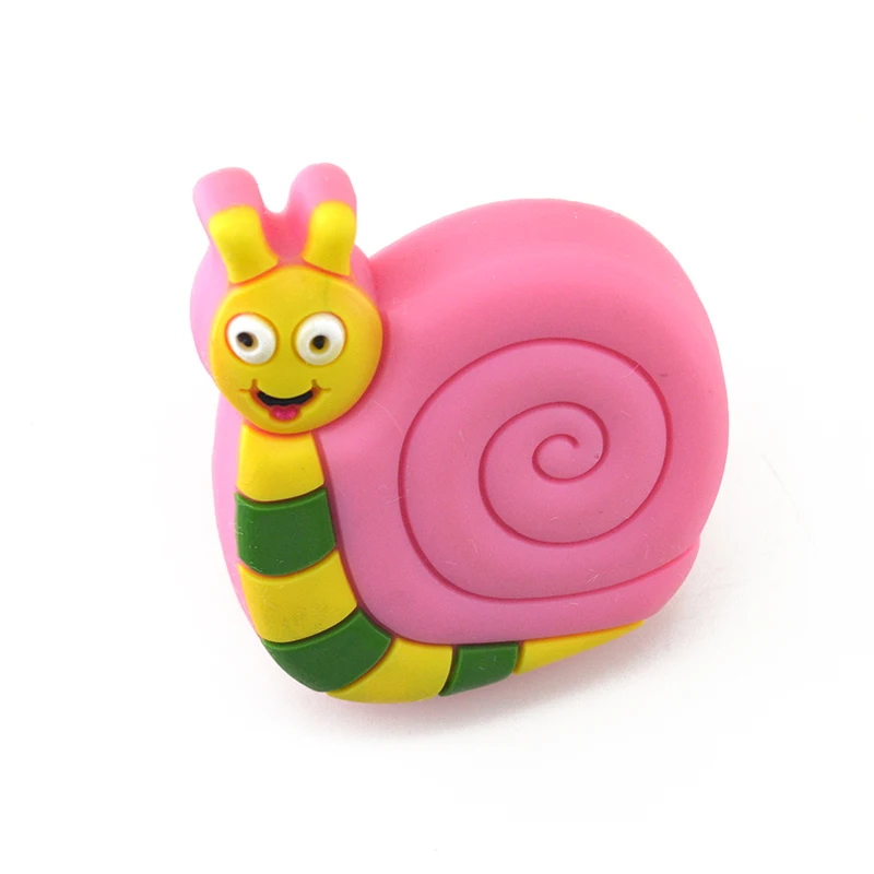 

MEGAIRON Colorful Snail Shape Door Knob Cabinet Cupboard Closet Dresser Drawer Furniture Pull Handles For Children Kids Room