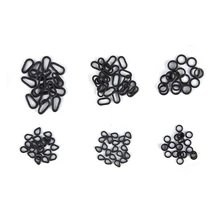 50 шт./партия, 6 стилей, плоский карп, рыбалка, слеза, капля, такелажное кольцо, перламутровые Кольца, концевые снасти, высокое качество