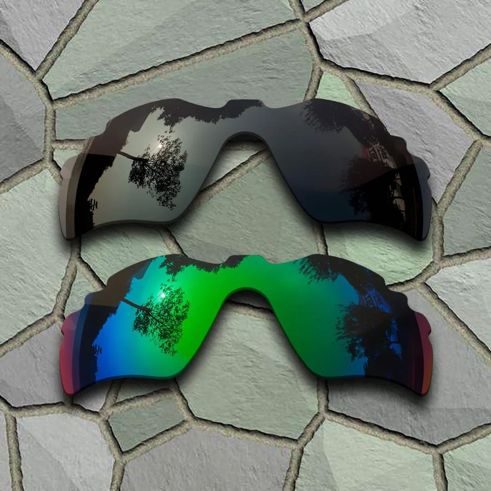 

Grey Black&Jade Green Sunglasses Polarized Replacement Lenses for Oakley Radar Path Vented