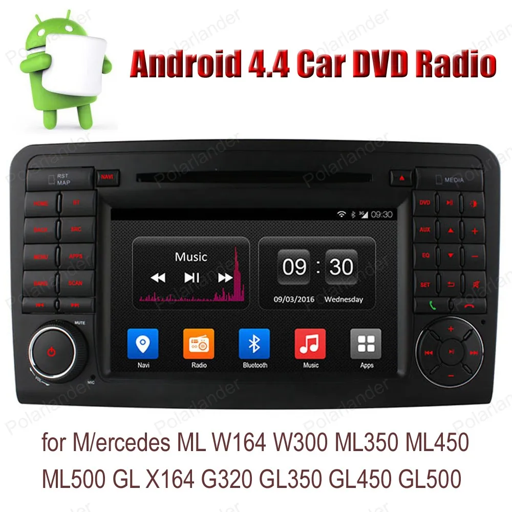 Best Android4.4 7 inch Car DVD FM AM GPS WIFI 3G radio for Mercedes ML W164 W300 ML350 ML450 ML500 GL X164 G320 GL350 GL450 GL500 5