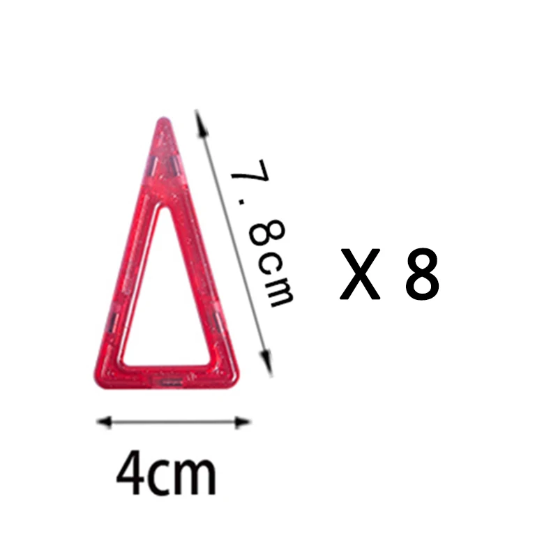 8 шт. Мини Магнитный конструктор, набор для строительства, модель, строительные блоки, игрушки, 3D кирпичи, развивающие игрушки, подарок для мальчиков, детей - Цвет: 8 PCS