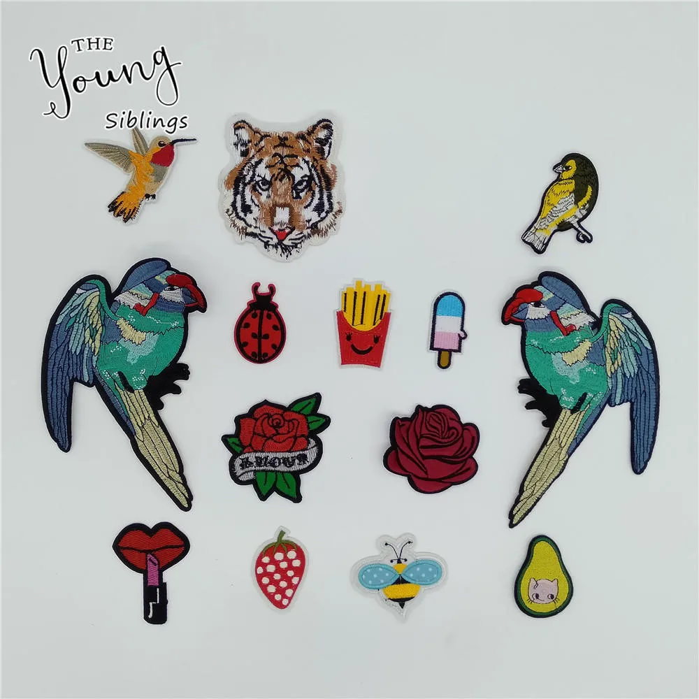 

Fashion style Hot melt adhesive Applique Embroidery patches stripes DIY Sewing Badges Clothing Accessories Supplies C5189-C5209