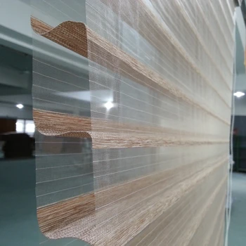

Custom Made Size Shangri-la Blinds sheer horizontal windowin Light Brown Window Curtains for Living Room 6 Colors are Available