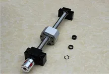 1204 ballscrew set : 2PCS SFU1204 - L75mm Ball screw -2PCS 1204 Nut Housing + 2pcs FK8+2pcsFF10 new rm2510 sfu2510 ballscrew nut 25mm ball screw dingle nut match use 2510 nut housing bracket cnc diy carving machine parts