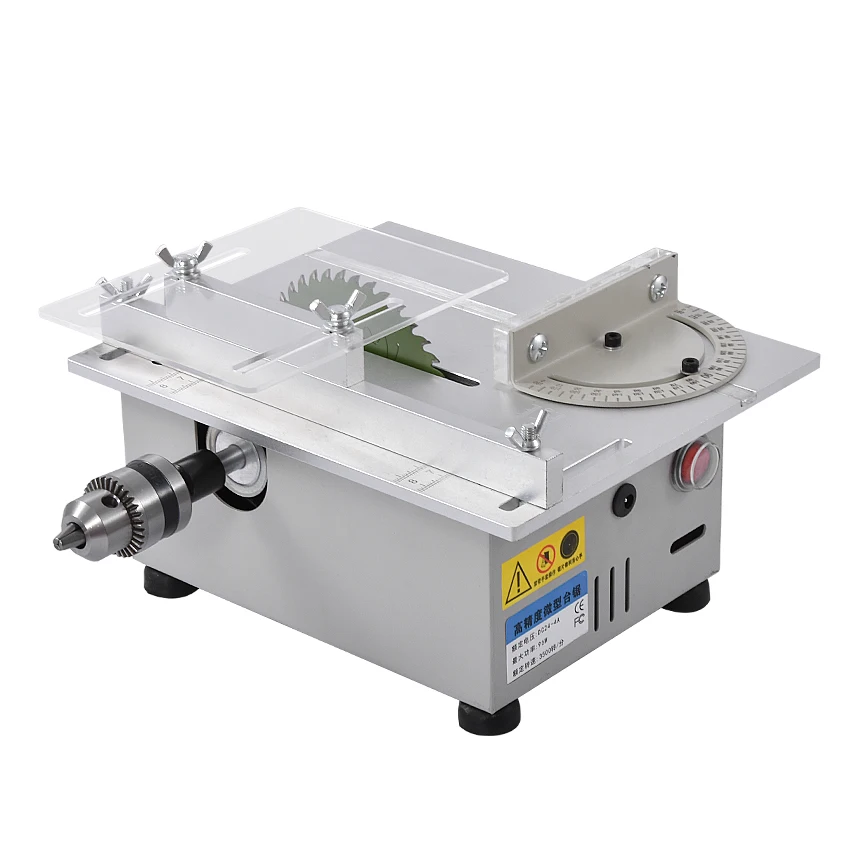 Mini Table Saw Handmade Woodworking DIY Model Electric Polishing Cutting Tool Aluminum Alloy Circular Saw Blade 7000 rpm DC24V Mini Table Saw Handmade Woodworking DIY Model Electric Polishing Cutting Tool Aluminum Alloy Circular Saw Blade 7000 rpm DC24V