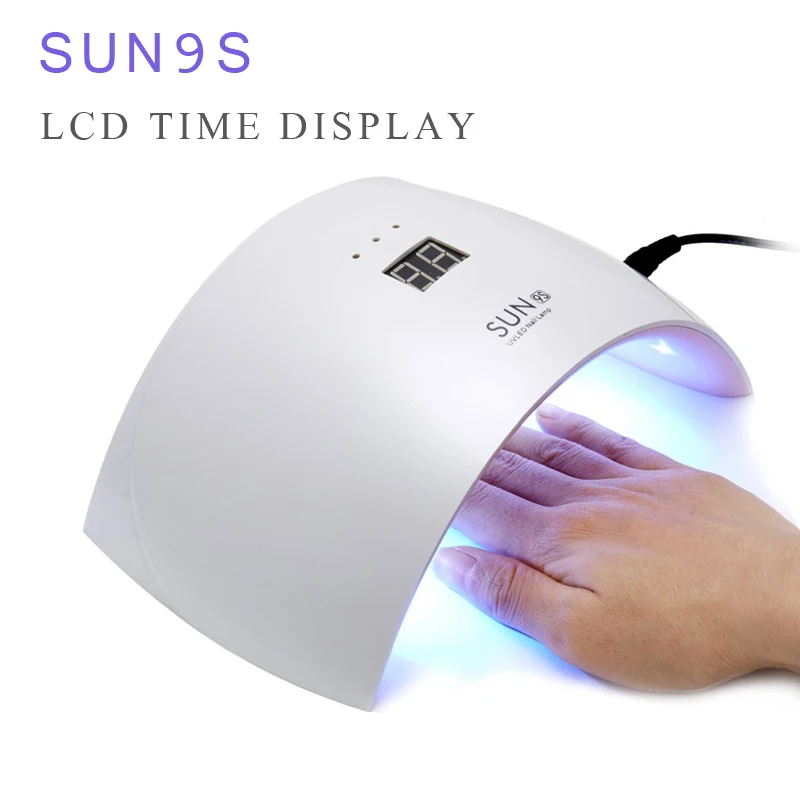 

SUN9S LED Nail Lamp 24W UV Lamp USB Charger Portable Nail Dryer with LCD Timer Display For Nail Gel Polish Quick Drying